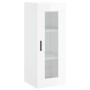 Armario de pared blanco brillante 34,5x34x90 cm de , Aparadores - Ref: Foro24-828926, Precio: 54,55 €, Descuento: %