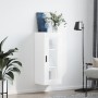 Armario de pared blanco brillante 34,5x34x90 cm de , Aparadores - Ref: Foro24-828926, Precio: 54,55 €, Descuento: %