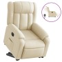 Sillón eléctrico reclinable elevable de tela color crema de , Sillones - Ref: Foro24-3205349, Precio: 357,82 €, Descuento: %