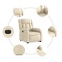 Sillón eléctrico reclinable elevable de tela color crema de , Sillones - Ref: Foro24-3205349, Precio: 357,82 €, Descuento: %