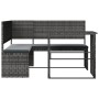 Sofá de jardín en forma de L con mesa y cojines ratán PE gris de , Conjuntos de jardín - Ref: Foro24-362348, Precio: 234,75 €...
