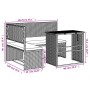 Sofá de jardín en forma de L con mesa y cojines ratán PE gris de , Conjuntos de jardín - Ref: Foro24-362348, Precio: 234,75 €...