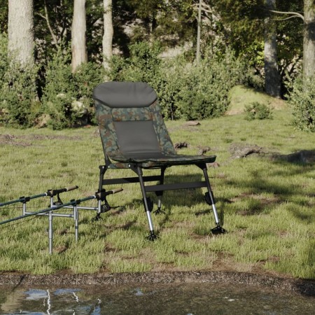 Silla de pesca patas para barro ajustables plegable camuflaje de , Sillas de jardín - Ref: Foro24-4006415, Precio: 87,85 €, D...