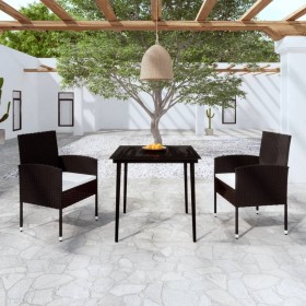 Juego de comedor para jardín 3 piezas negro de , Conjuntos de jardín - Ref: Foro24-3099619, Precio: 207,45 €, Descuento: %