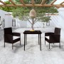 Juego de comedor para jardín 3 piezas negro de , Conjuntos de jardín - Ref: Foro24-3099619, Precio: 207,45 €, Descuento: %