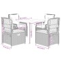 Set comedor de jardín 5 piezas y cojines ratán sintético marrón de , Conjuntos de jardín - Ref: Foro24-3262979, Precio: 455,8...
