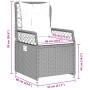 Set comedor jardín 7 pzas y cojines ratán sintético gris claro de , Conjuntos de jardín - Ref: Foro24-3263031, Precio: 691,53...