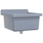 Fregadero lavabo de pared resina gris 40x40x24 cm de , Fregaderos - Ref: Foro24-4002796, Precio: 56,13 €, Descuento: %