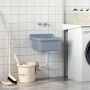 Fregadero lavabo de pared resina gris 40x40x24 cm de , Fregaderos - Ref: Foro24-4002796, Precio: 56,13 €, Descuento: %