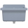 Fregadero lavabo de pared resina gris 40x40x24 cm de , Fregaderos - Ref: Foro24-4002796, Precio: 56,13 €, Descuento: %