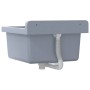 Fregadero lavabo de pared resina gris 40x40x24 cm de , Fregaderos - Ref: Foro24-4002796, Precio: 56,13 €, Descuento: %