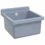 Fregadero lavabo de pared resina gris 40x40x24 cm de , Fregaderos - Ref: Foro24-4002796, Precio: 56,13 €, Descuento: %