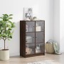 Aparador alto con puertas madera roble marrón 68x37x109 cm de , Aparadores - Ref: Foro24-3295856, Precio: 120,19 €, Descuento: %