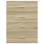 Aparadores 2 uds madera de ingeniería roble Sonoma 60x39x80 cm de , Aparadores - Ref: Foro24-3276625, Precio: 203,51 €, Descu...