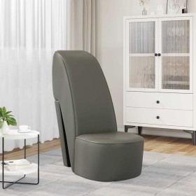 Butaca con forma de zapato de tacón cuero sintético gris en Sillones | Comprar online en Foru.es