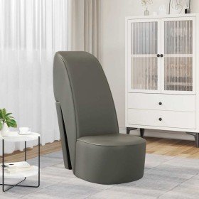 Butaca con forma de zapato de tacón cuero sintético gris en Sillones | Comprar online en Foru.es