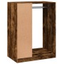 Armario de madera de ingeniería roble ahumado 77x48x102 cm de , Organizadores de vestidores y perchas de barra - Ref: Foro24-...