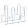 Soporte para 4 bicicletas suelo independiente acero galvanizado de , Bases y soportes para almacenar bicicletas - Ref: Foro24...