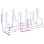 Soporte para 6 bicicletas suelo independiente acero galvanizado de , Bases y soportes para almacenar bicicletas - Ref: Foro24...