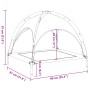 Cama para perros con dosel antracita tela oxford y acero de , Camas para perros - Ref: Foro24-172598, Precio: 40,20 €, Descue...