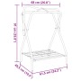Soporte de montura plegable de pie independiente hierro negro de , Accesorios para sillas de montar - Ref: Foro24-172440, Pre...