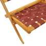 Sillas de jardín plegables 2 uds madera de acacia y tela roja de , Sillas de jardín - Ref: Foro24-366511, Precio: 107,80 €, D...