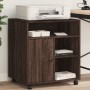 Soporte para impresora con ruedas marrón roble 60x50x67 cm de , Soportes para impresoras - Ref: Foro24-840631, Precio: 92,02 ...