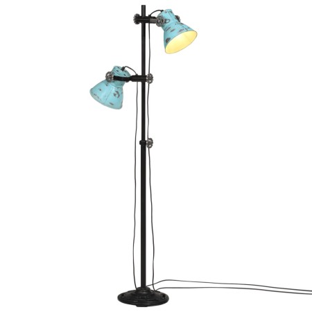 Lámpara de pie azul desgastado 25 W E27 25x25x90/140 cm de , Lámparas - Ref: Foro24-371846, Precio: 124,52 €, Descuento: %