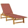 Tumbonas con mesa 2 unidades madera maciza de acacia roja de , Tumbonas - Ref: Foro24-3214217, Precio: 269,48 €, Descuento: %