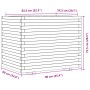 Jardinera madera maciza de abeto Douglas 90x60x72,5 cm de , Maceteros y jardineras - Ref: Foro24-3282607, Precio: 248,53 €, D...