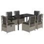 Set comedor jardín 7 pzas y cojines ratán sintético gris claro de , Conjuntos de jardín - Ref: Foro24-3263038, Precio: 703,71...