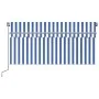 Toldo retráctil manual con persiana azul y blanco 3x2,5 m de vidaXL, Toldos - Ref: Foro24-3069376, Precio: 234,16 €, Descuent...