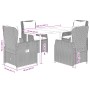 Set de muebles jardín 5 pzas con cojines ratán sintético negro de , Conjuntos de jardín - Ref: Foro24-3262828, Precio: 552,62...