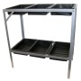 Nature Mesa para macetas acero galvanizado 77x40x77 cm de , Mesas de jardinería - Ref: Foro24-403677, Precio: 61,53 €, Descue...