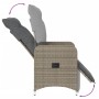 Sillas de jardín reclinables con mesa 2 uds ratán PE gris de , Sillas de jardín - Ref: Foro24-365707, Precio: 293,40 €, Descu...