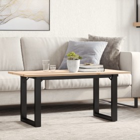 Mesa de centro marco O madera maciza pino y acero 100x50x45 cm de , Mesas de cocina y de comedor - Ref: Foro24-3282666, Preci...