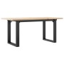 Mesa de centro marco O madera maciza pino y acero 100x50x45 cm de , Mesas de cocina y de comedor - Ref: Foro24-3282666, Preci...