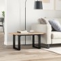 Mesa de centro marco O madera maciza pino y acero 80x50x40,5 cm de , Mesas de cocina y de comedor - Ref: Foro24-3282728, Prec...