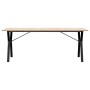 Mesa de comedor marco Y madera maciza pino y acero 200x100x75cm de , Mesas de cocina y de comedor - Ref: Foro24-3282723, Prec...
