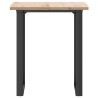 Mesa de comedor marco O madera maciza pino y acero 70x70x75,5cm de , Mesas de cocina y de comedor - Ref: Foro24-3282737, Prec...