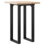 Mesa de comedor marco O madera maciza pino y acero 50x50x75,5cm de , Mesas de cocina y de comedor - Ref: Foro24-3282735, Prec...