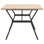 Mesa de comedor marco Y madera maciza pino acero 200x100x75,5cm de , Mesas de cocina y de comedor - Ref: Foro24-3282789, Prec...