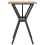 Mesa de comedor marco Y madera maciza pino y acero 80x50x75,5cm de , Mesas de cocina y de comedor - Ref: Foro24-3282782, Prec...