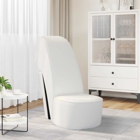 Sillón con forma de zapato de tacón cuero sintético blanco en Sillones | Comprar online en Foru.es