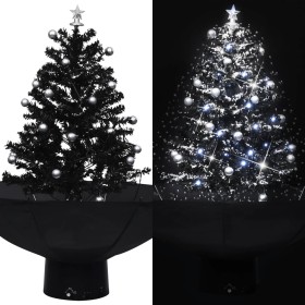 Árbol de Navidad con nieve con base de paraguas PVC negro 75 cm de , Arboles de navidad - Ref: Foro24-289931, Precio: 99,90 €...