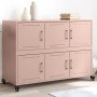 Aparador de acero rosa 100,5x39x72 cm de , Aparadores - Ref: Foro24-846741, Precio: 161,37 €, Descuento: %