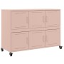 Aparador de acero rosa 100,5x39x72 cm de , Aparadores - Ref: Foro24-846741, Precio: 161,37 €, Descuento: %