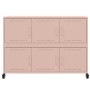 Aparador de acero rosa 100,5x39x72 cm de , Aparadores - Ref: Foro24-846741, Precio: 161,37 €, Descuento: %