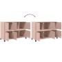 Aparador de acero rosa 100,5x39x72 cm de , Aparadores - Ref: Foro24-846741, Precio: 161,37 €, Descuento: %