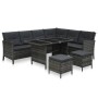 Set de sofás de jardín 4 piezas y cojines ratán sintético gris de , Conjuntos de jardín - Ref: Foro24-48146, Precio: 684,96 €...
